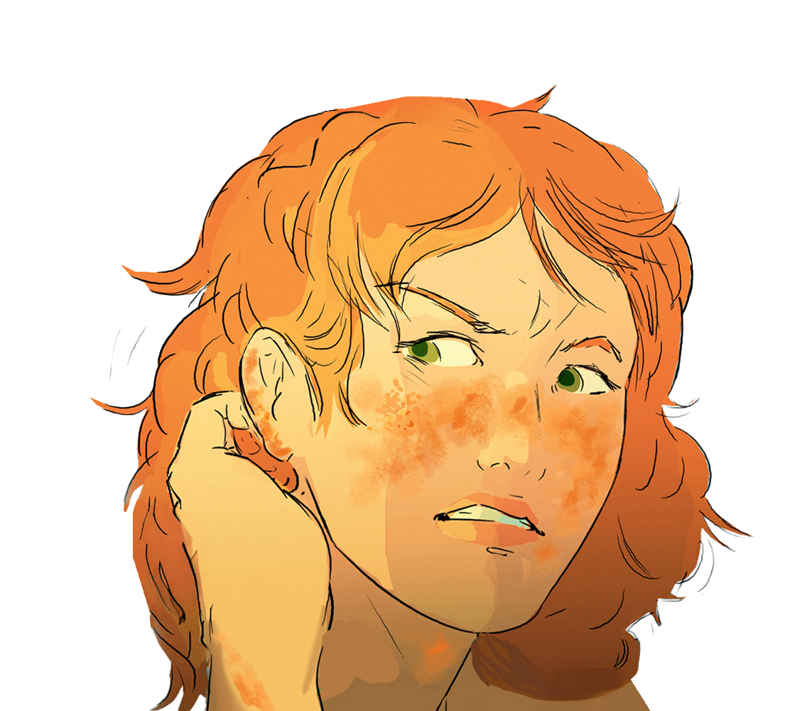 Lenu itching her face 